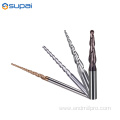 Solid Carbide Tapered Degree End Mill for Steel